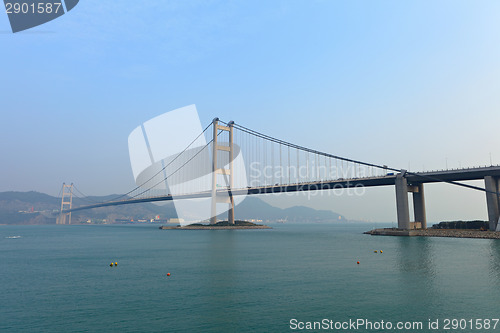 Image of Tsing Ma bridge in Hong Kong