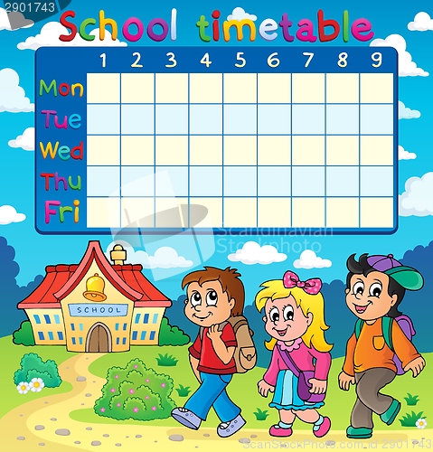 Image of School timetable composition 5