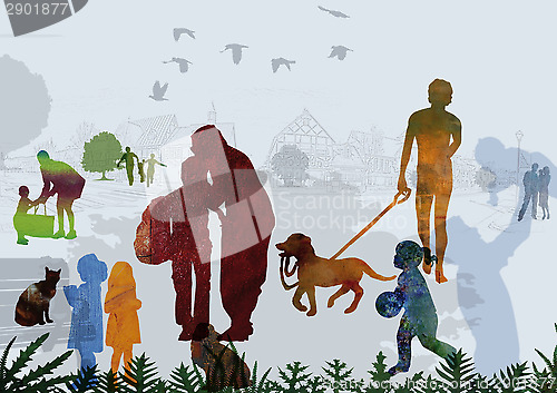 Image of Children and Parents