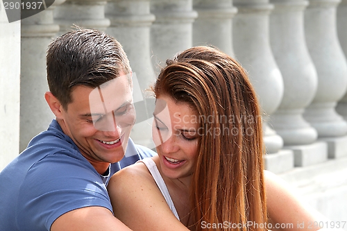 Image of Young Couple Bridge