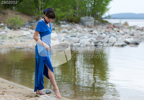 Image of Girl in evening dress