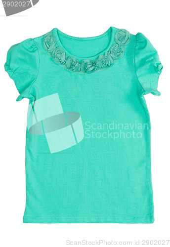 Image of Women's T-shirt with a flower pattern