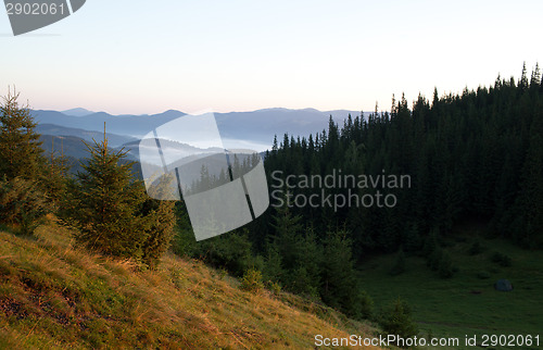 Image of Sunrise on the mountain