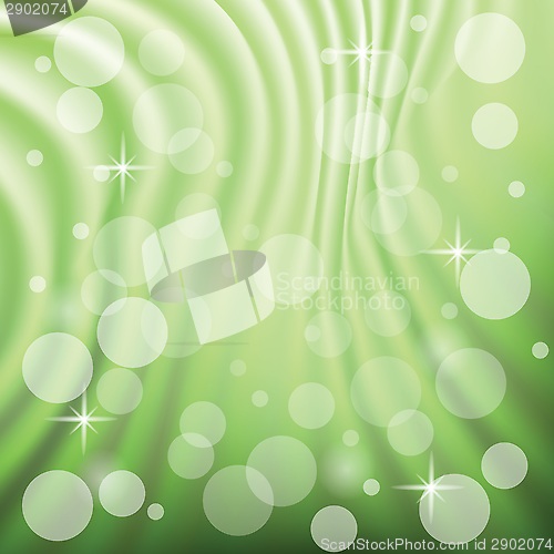 Image of abstract green wave background