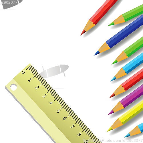 Image of ruler and pencils