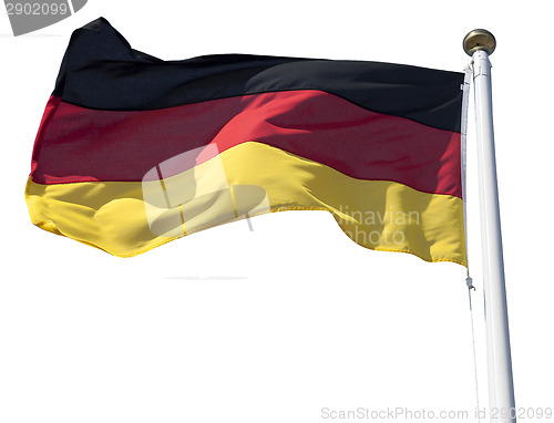 Image of Germany flag on white