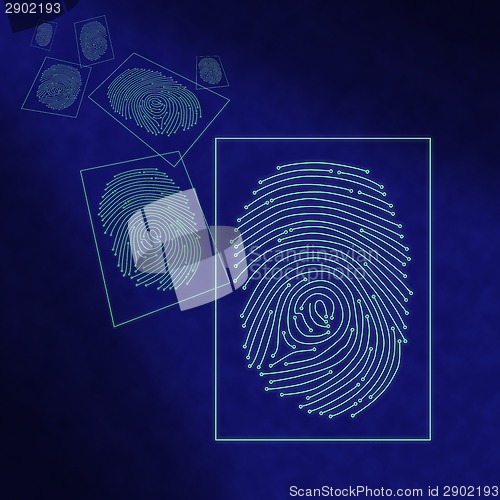 Image of Electronic digital fingerprint processing