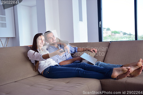 Image of Couple on sofa
