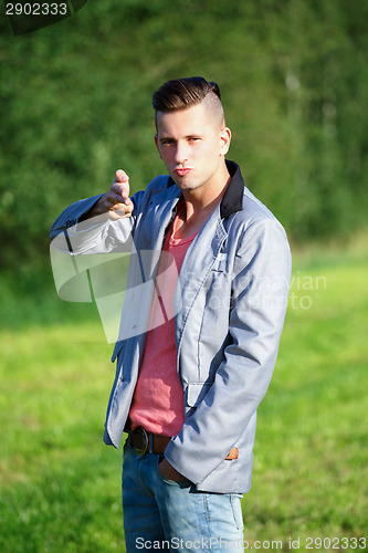 Image of Fashion portrait of handsome young man