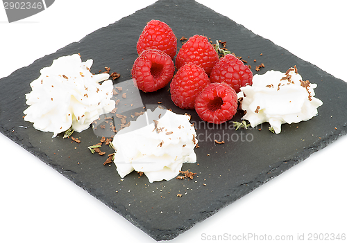 Image of Raspberries Dessert