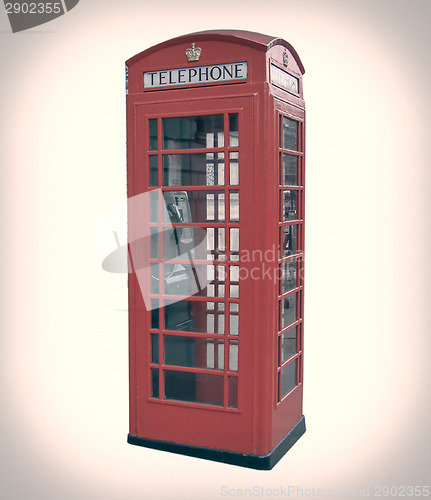 Image of Retro look London telephone box