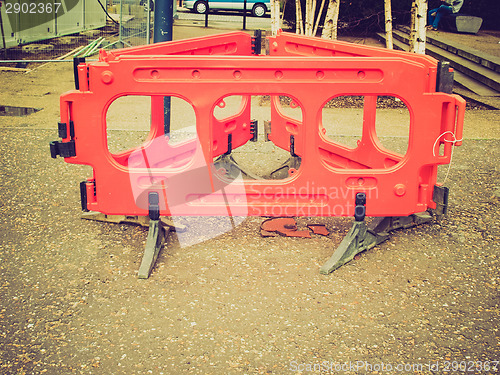 Image of Retro look Street barrier