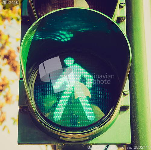 Image of Retro look Green light