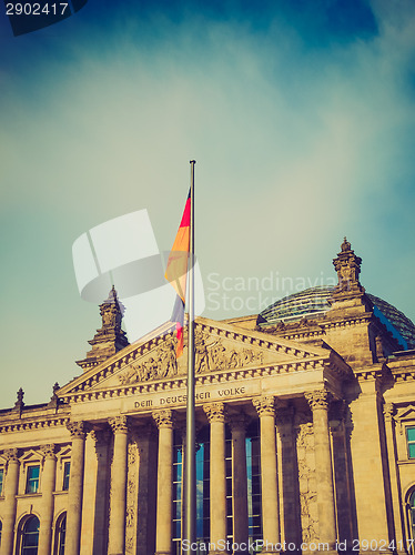 Image of Retro look Reichstag Berlin