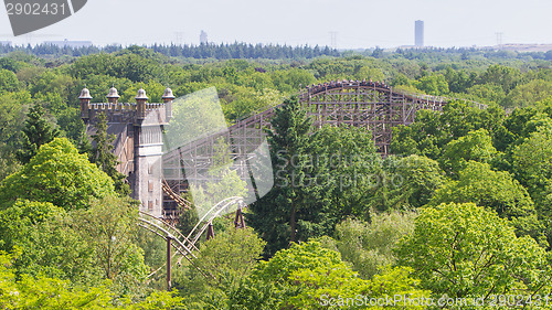 Image of View on a rollercoaster