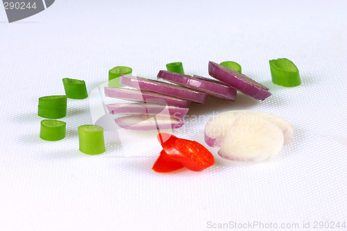 Image of fresh slice of vegetable