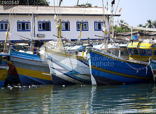 Image of Fisher boats at the beach in the morning light