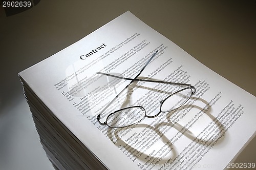 Image of Multi-page legal contract agreement