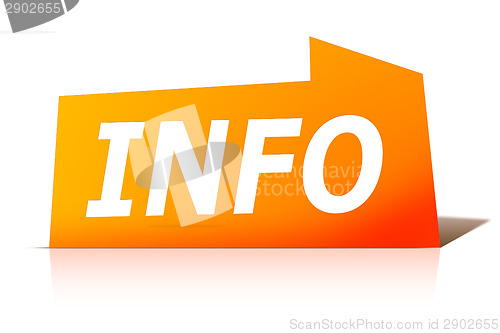 Image of red design label