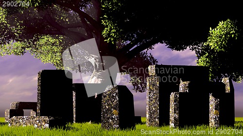 Image of Sacred Temple in Forest