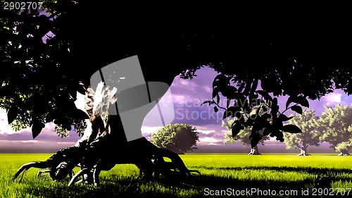 Image of Sacred Temple in Forest
