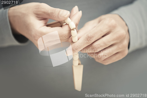 Image of Hands with rosary beads