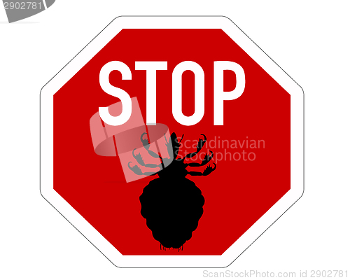 Image of Stop sign for lice