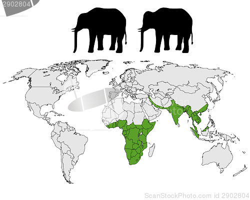 Image of Elephants range
