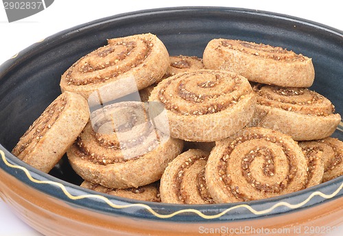 Image of Spiral hazelnut cookies