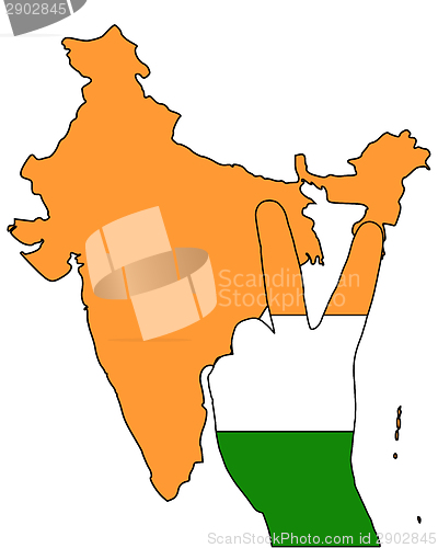 Image of India hand signal