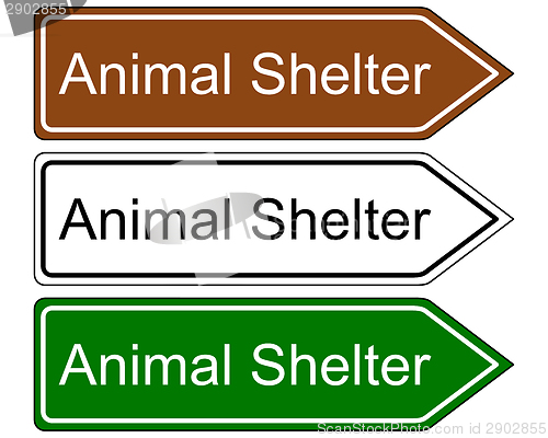 Image of Sign animal shelter