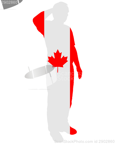 Image of Canadian salute