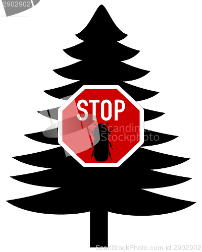 Image of Bark-beetle stop sign