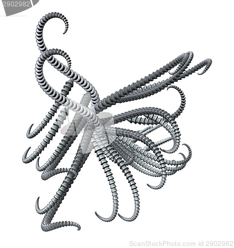 Image of metal tentacles