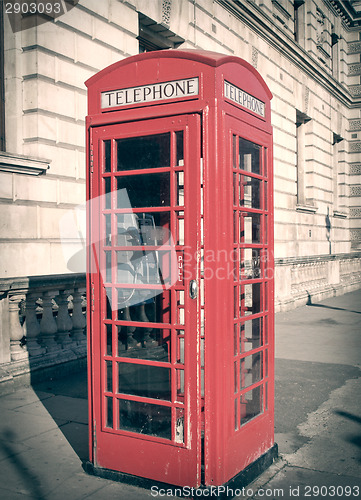 Image of Retro look London telephone box