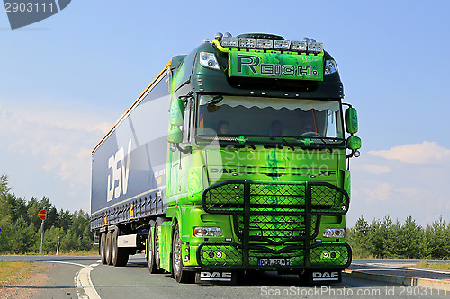 Image of Show Truck DAF XF 105 Reich in Lempaala, Finland