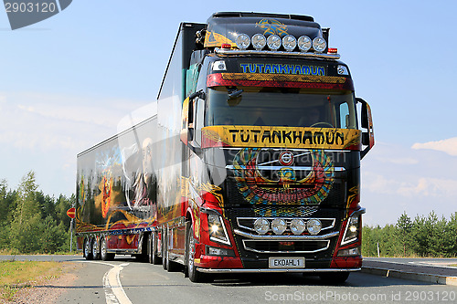 Image of Volvo Show Truck Tutankhamun on the Road