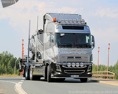 Image of Volvo Show Truck on the Road