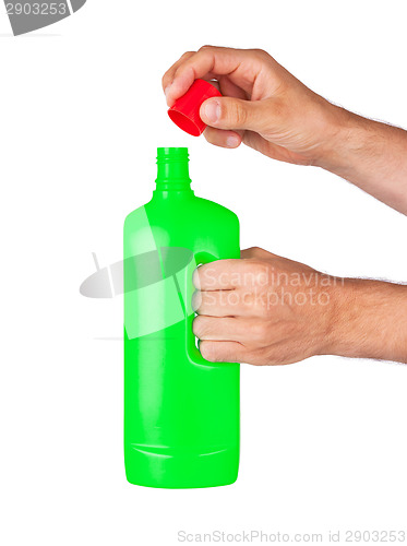 Image of Plastic bottle cleaning-detergent