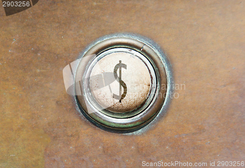 Image of Old button - Dollar