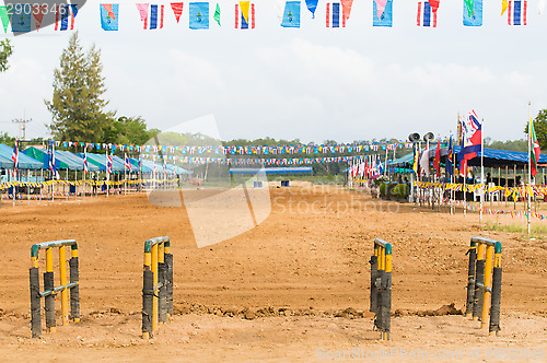 Image of Buffalo race track in Thailand