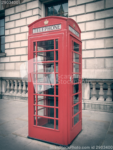 Image of Retro look London telephone box