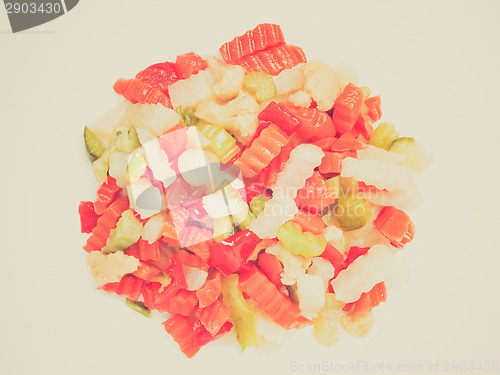 Image of Retro look Mixed vegetables