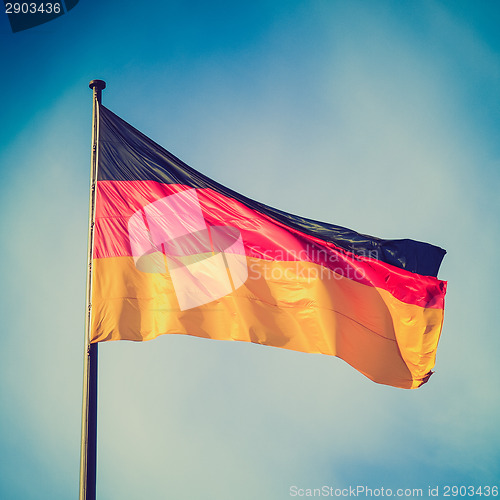 Image of Retro look German flag