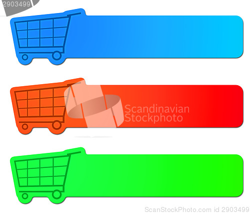 Image of shopping cart signs
