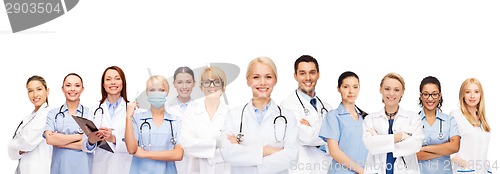 Image of team or group of doctors and nurses