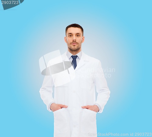 Image of male doctor in white coat