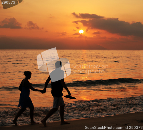 Image of Couple at sunset