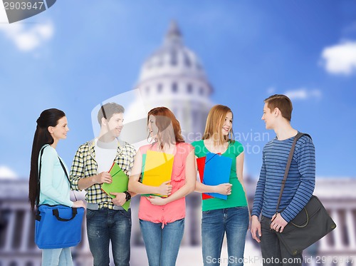 Image of group of smiling students standing