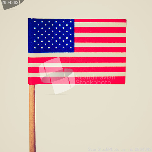Image of Retro look American flag